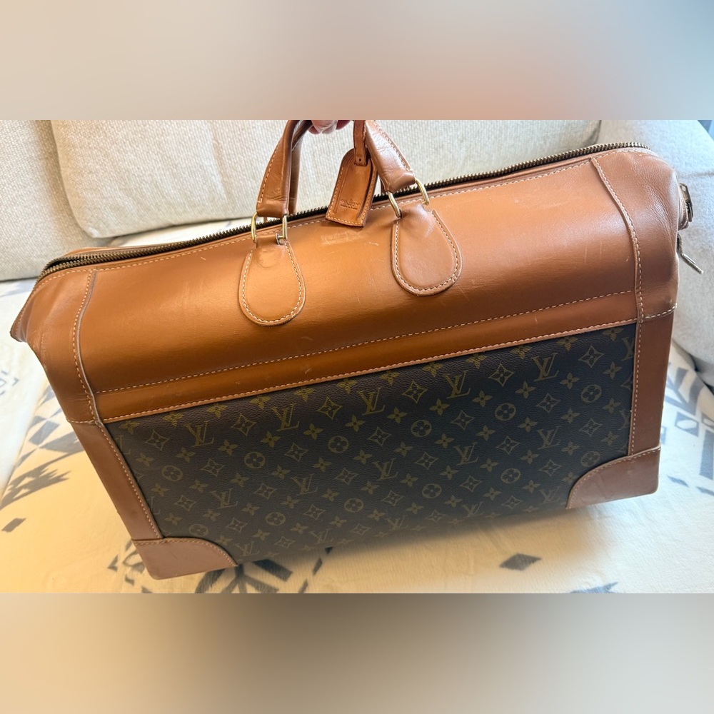 Vintage Louis Vuitton Monogram Travel Bag Steamer Doctors Bag - Rare 1970’s - Picture 6 of 14
